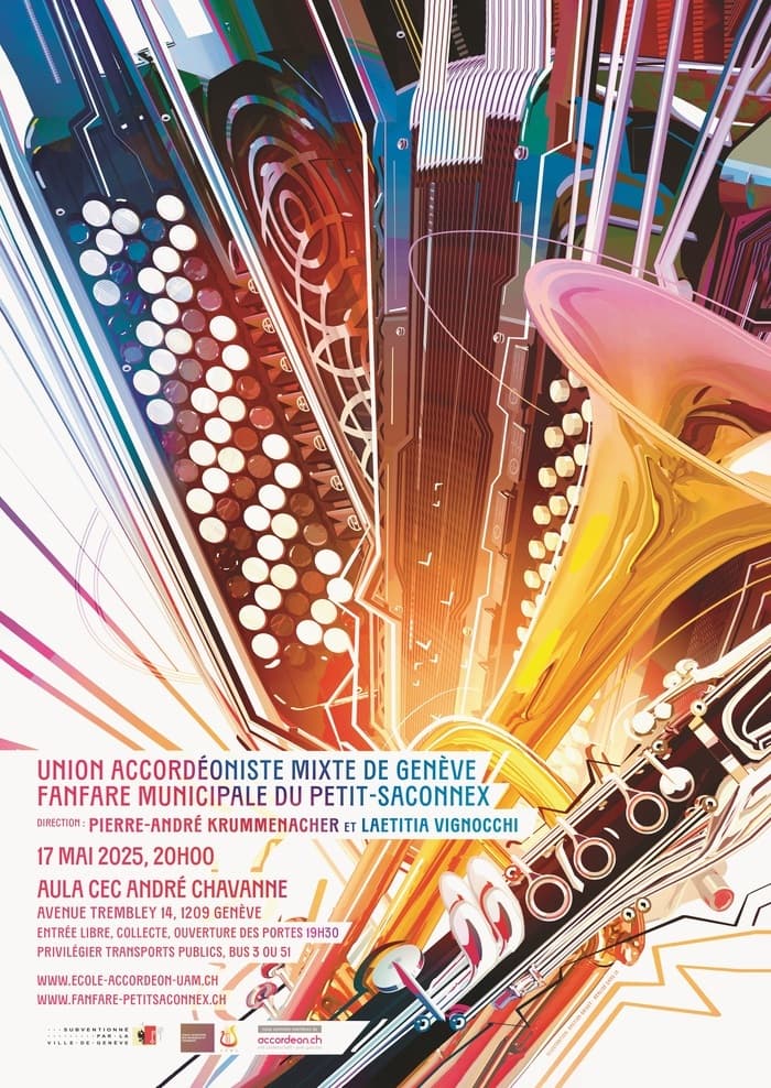 Concert : Union Accordéoniste Mixte de Genève – Fanfare municipale du Petit-Saconnex