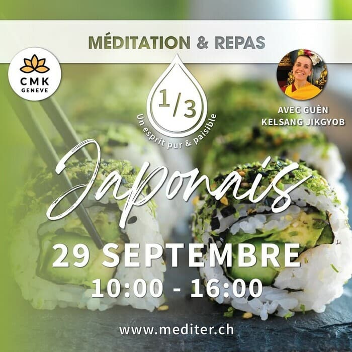 Méditation & Repas japonais 🎌 - Un esprit pur et positif