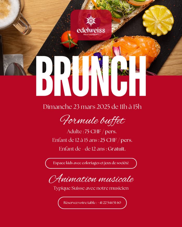 Brunch Suisse au restaurant L'Edelweiss