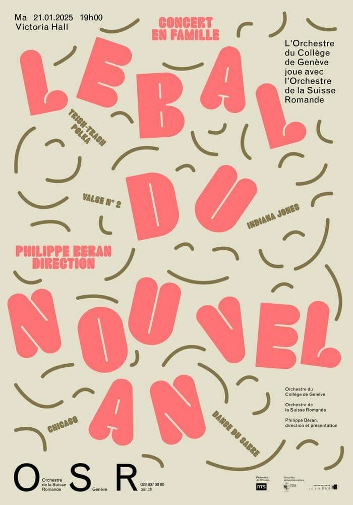 L’Orchestre du Collège de Genève et l’Orchestre de la Suisse Romande dirigé par Philippe Béran vous invitent au Bal du Nouvel An