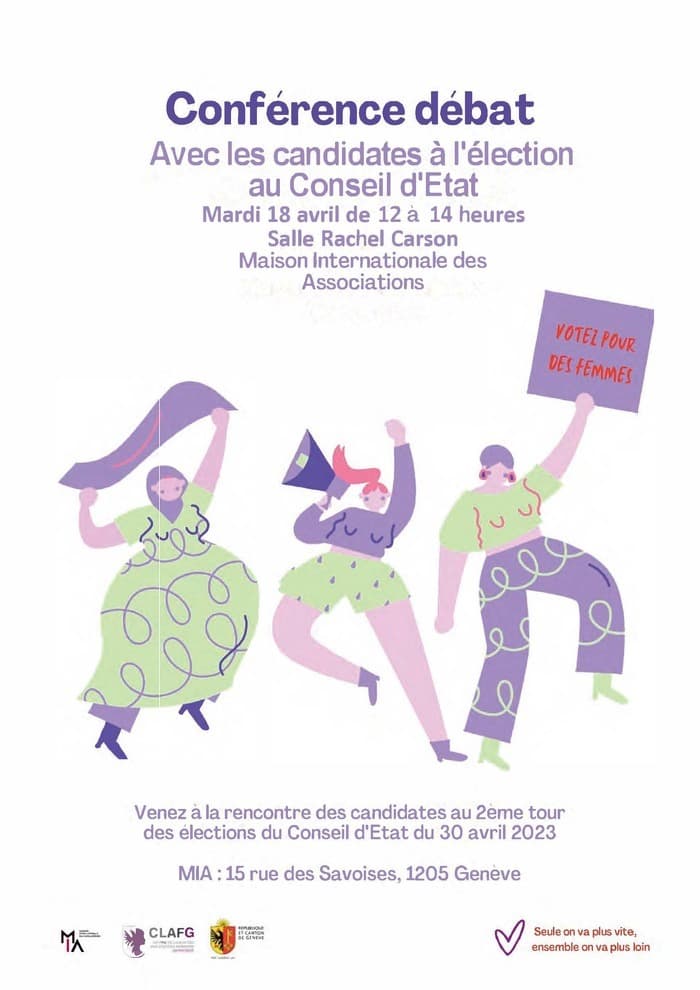 Conférence débat avec les candidates à l’élection au Conseil d’État