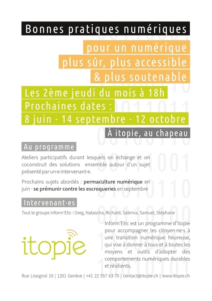 Ateliers « Bonnes pratiques numériques »