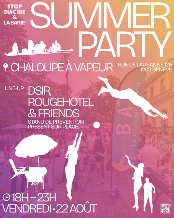 🎉 Summer Party à La Chaloupe La Barje X StopSuicide - Vendredi 22 août