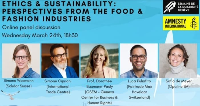 Ethics and Sustainability : Perspectives from the Food and Fashion Industries