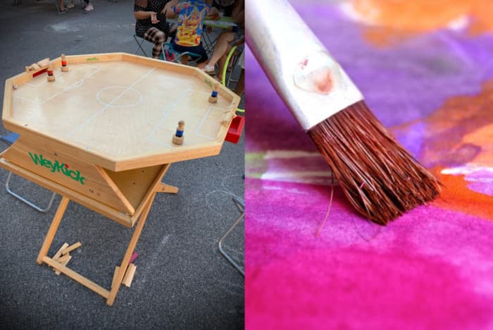 La place des Grottes est à vous: activités ludiques et créatives pour enfants et parents et atelier d'aquarelle