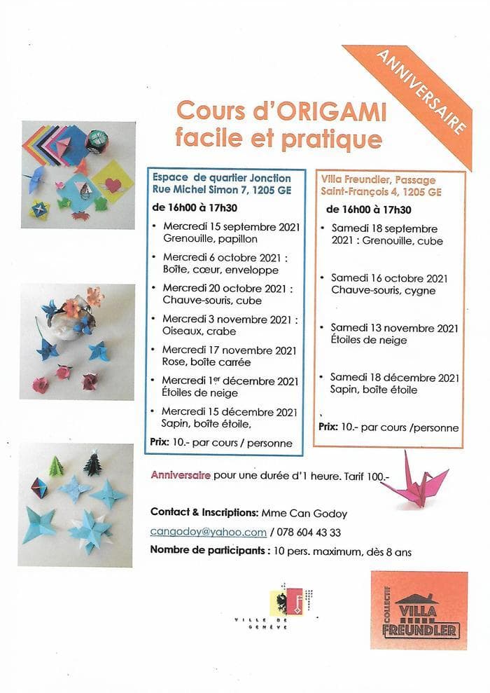 Origami pour les Nuls Mercredi