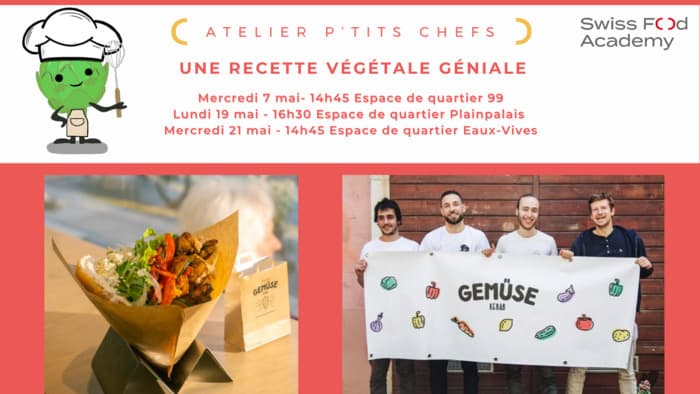 Swiss Food Academy - Atelier p'tits chefs - Une recette végétale géniale avec Alles gut ! Gemüse kebab