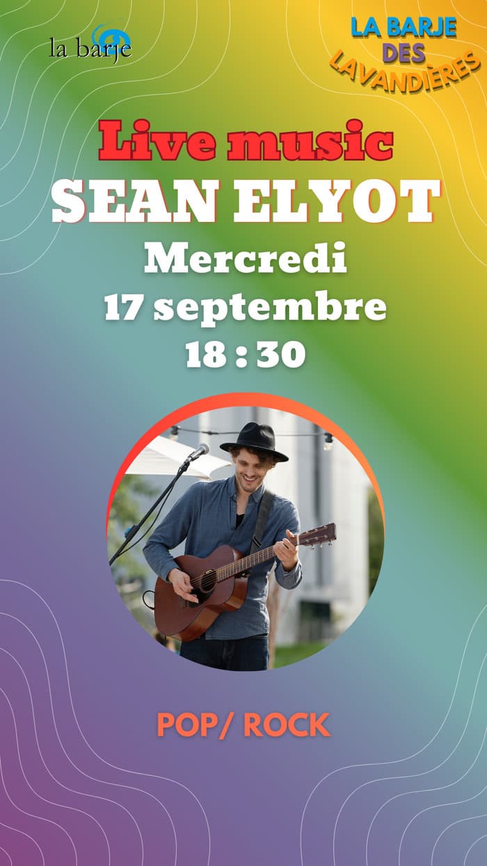 🎶 Live music à La Barje : Sean Elyot
