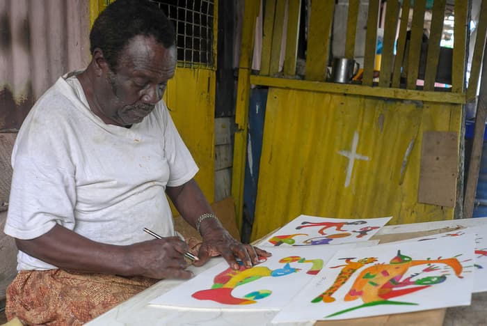 <button class="btn btn__meg btn__calendar"><b>ANNULE</b></button><br />Brouiller les frontières: Ataa Oko Addo, un artiste d'art brut ?
