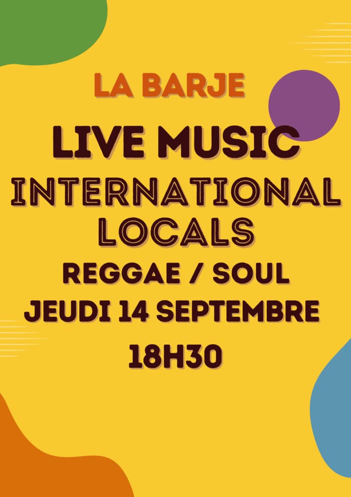 APÉRO & LIVE MUSIC INTERNATIONAL LOCALS // REGGAE / SOUL