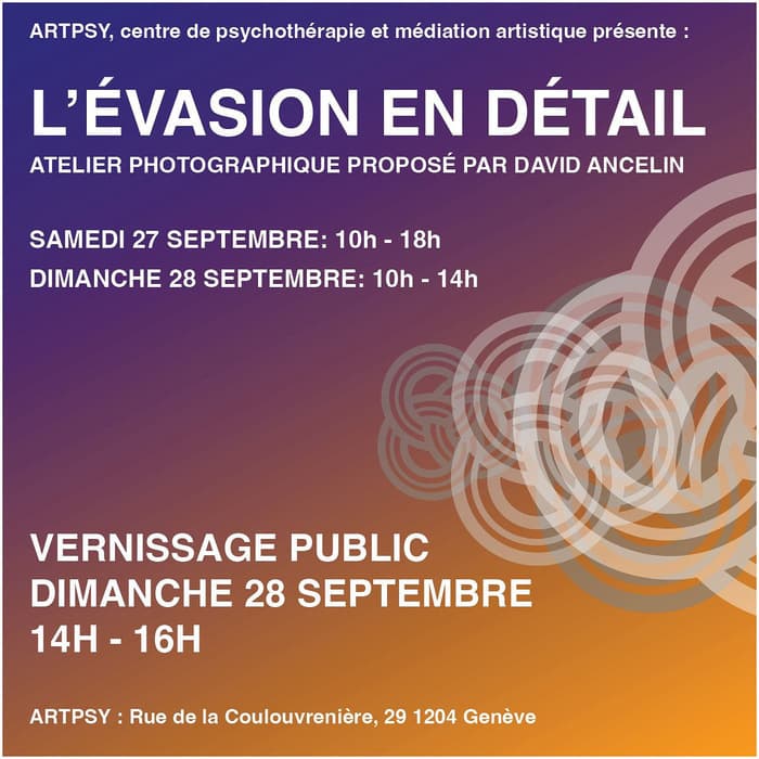 Atelier Photo: l’évasion en détail