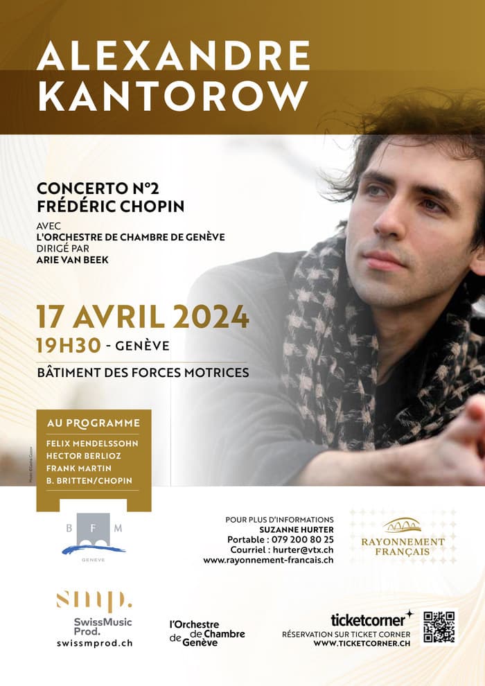Alexandre Kantorow & l'Orchestre de Chambre de Genève