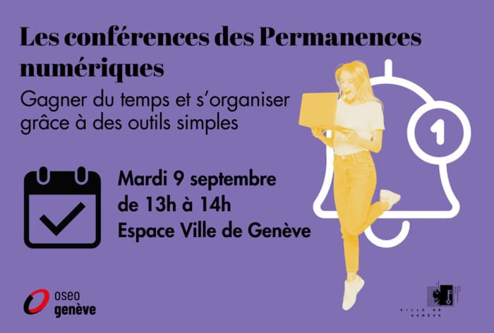 Conférence "Gagner du temps et s'organiser grâce à des outils simples" - Permanence numérique Rive gauche