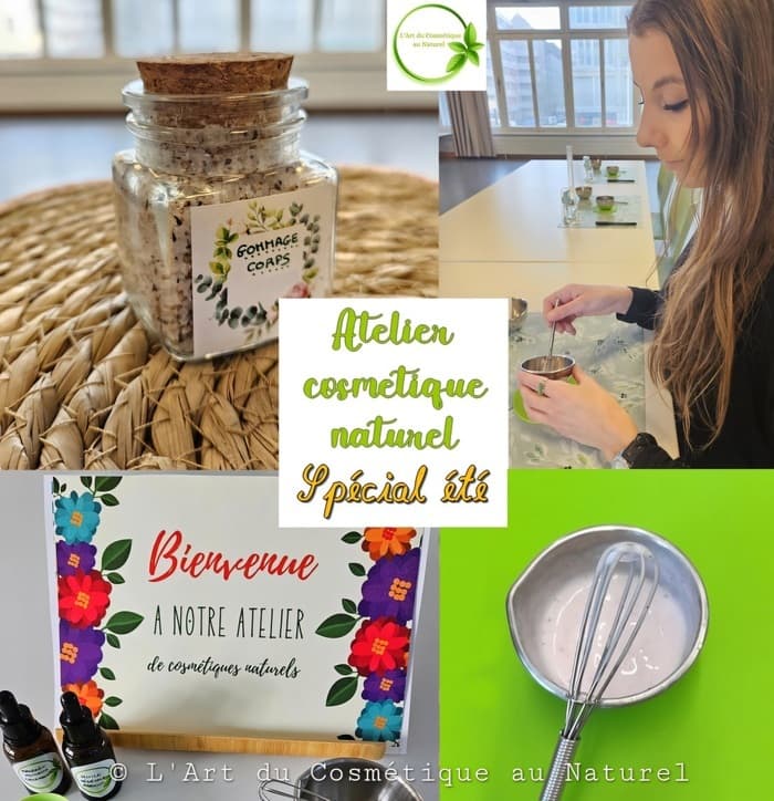 Atelier découverte de cosmétiques naturels spécial Été pour adultes
