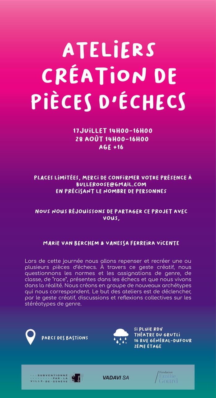 BULLE ROSE n°6 - Ateliers création de pièces d'échecs