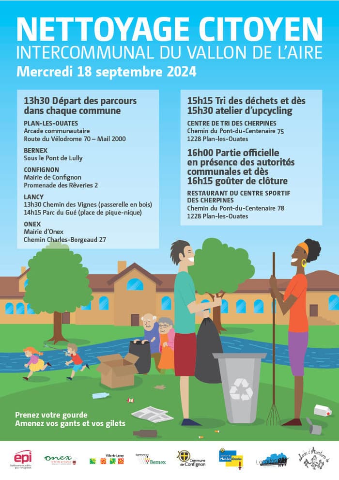 Nettoyage citoyen intercommunal du Vallon de l'Aire