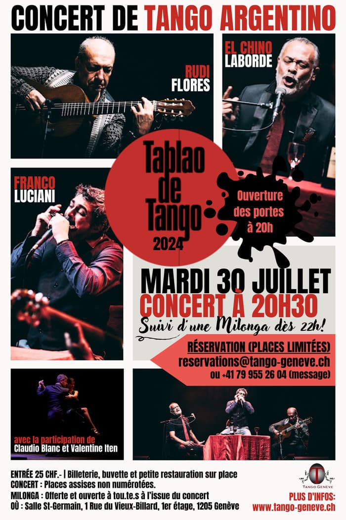 Concert TABLAO DE TANGO, Le Tango argentin à l'essentiel
