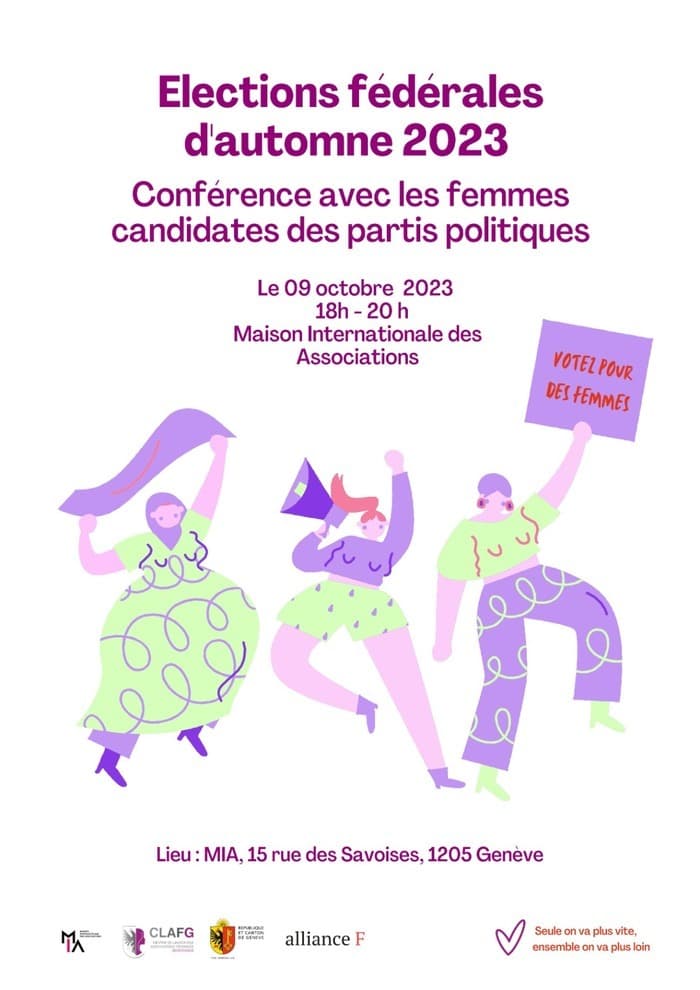 Soirée débat « Féminisons la démocratie » avec des candidates aux élections fédérales.