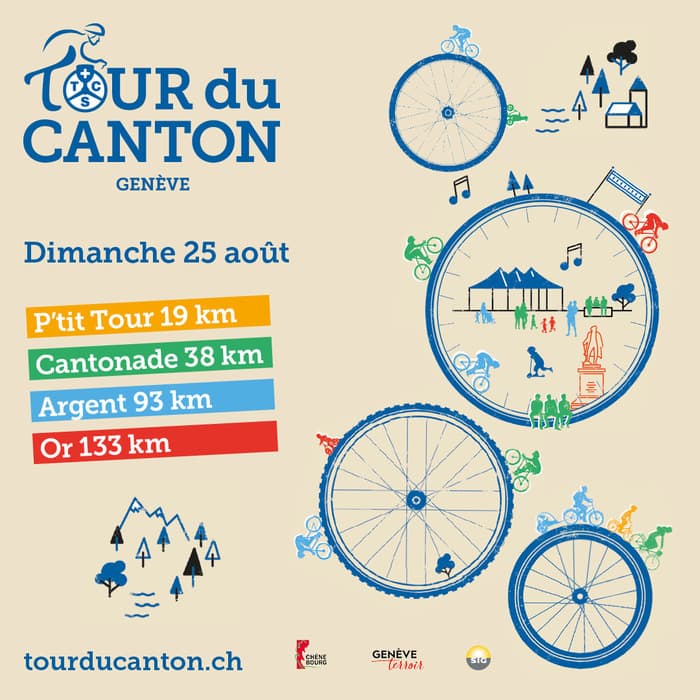 Explorez Genève à vélo lors du Tour du Canton ! Choisissez votre parcours, respirez l'air frais et vivez une aventure conviviale et unique.