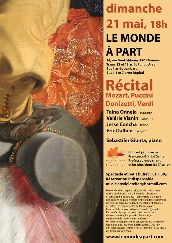 Récital Mozart, Puccini, Donizetti, Verdi