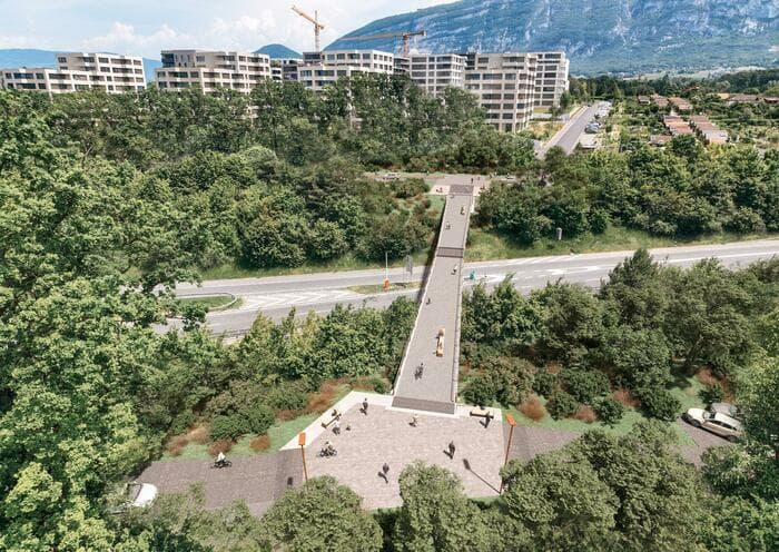 Exposition du concours de la future passerelle des Sciers