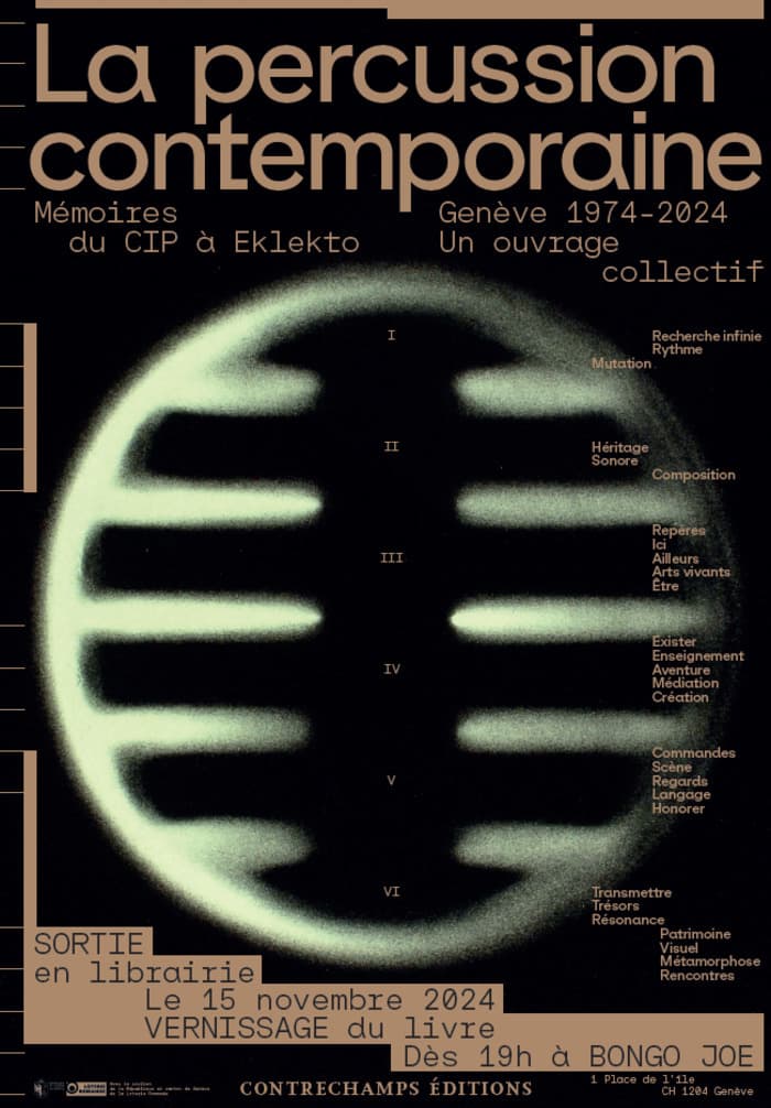 Vernissage du livre "La percussion contemporaine, Mémoires du CIP à Eklekto"