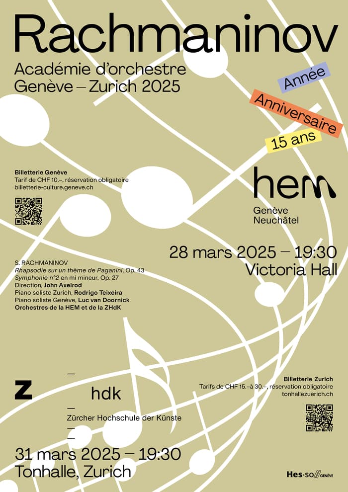 Rachmaninov – Académie d’orchestre Genève-Zurich