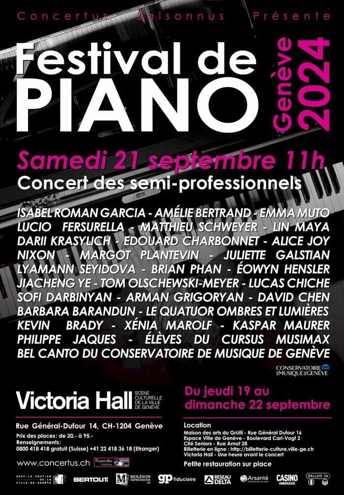 Festival de piano de Genève 2024