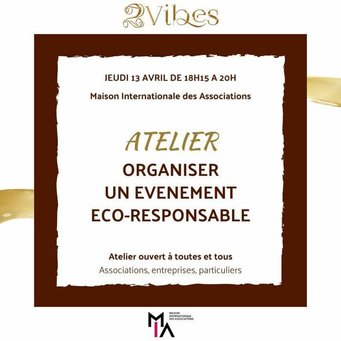 Atelier "Organiser un événement éco-responsable"