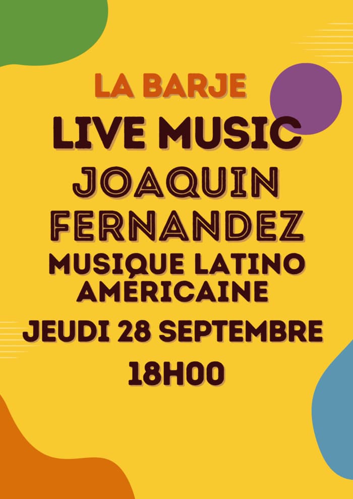 APÉRO & LIVE MUSIC JOAQUIN FERNANDEZ // MUSIQUE LATINO-AMÉRICAINE