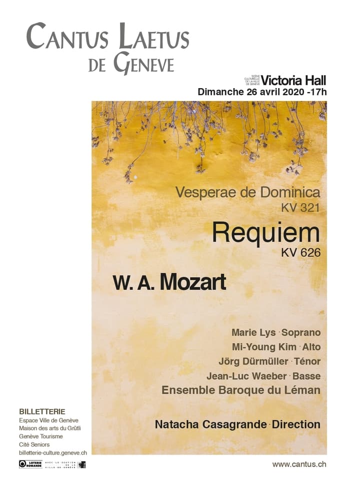 Cantus Laetus de Genève; Ensemble Baroque du Léman