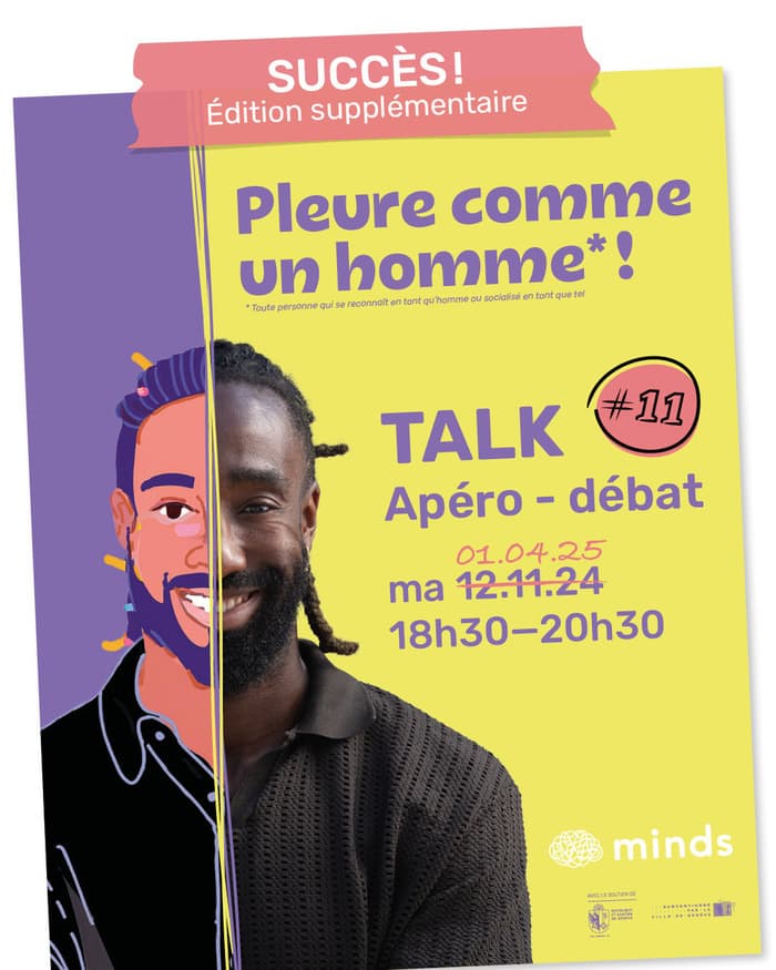 TALK – apéro débat : Pleure comme un homme*!