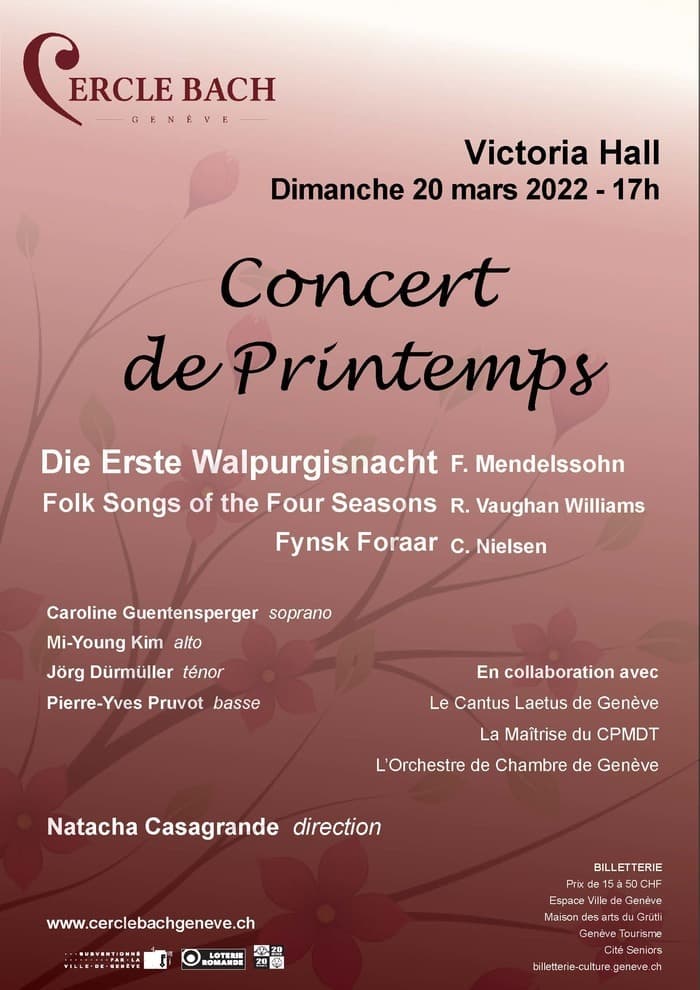 Cercle Bach de Genève; Cantus Laetus; Maîtrise du CPMDT; L’OCG