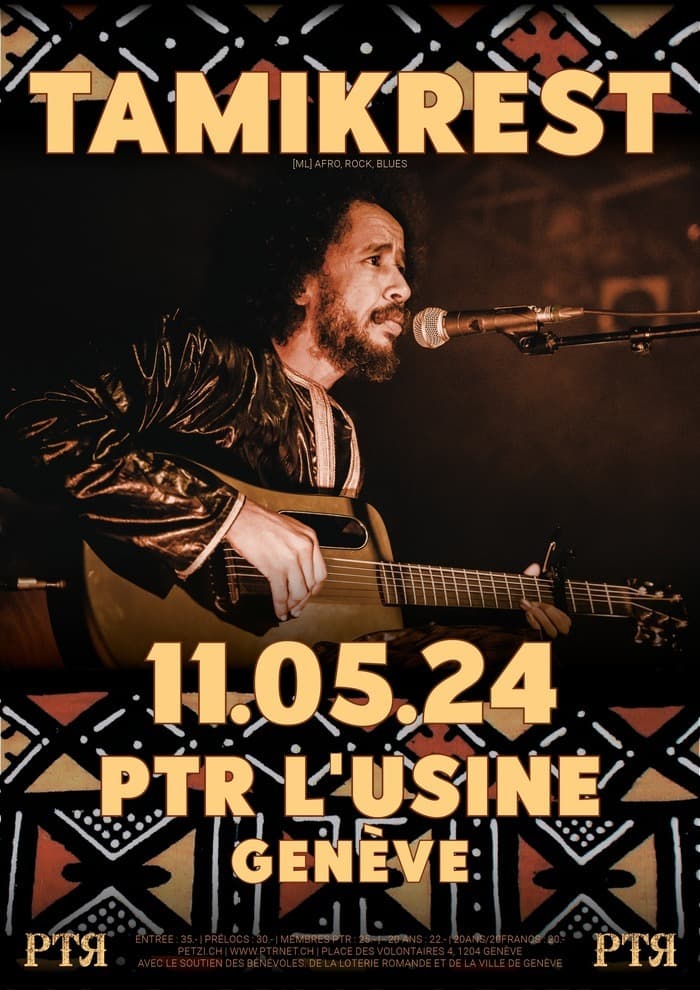 TAMIKREST [ML] + Anouar Kaddour Cherif [CH/ALG] | PTR L'Usine Genève