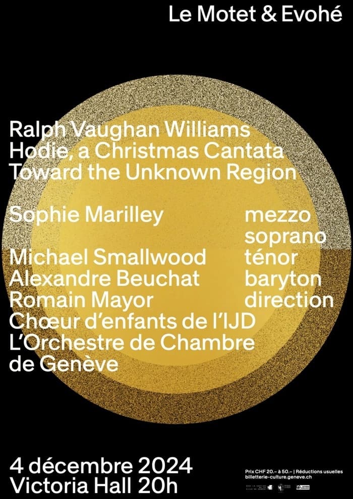 Concert de Noël du Motet de Genève et de l’Ensemble vocal Evohé, accompagnés par L’Orchestre de Chambre de Genève
