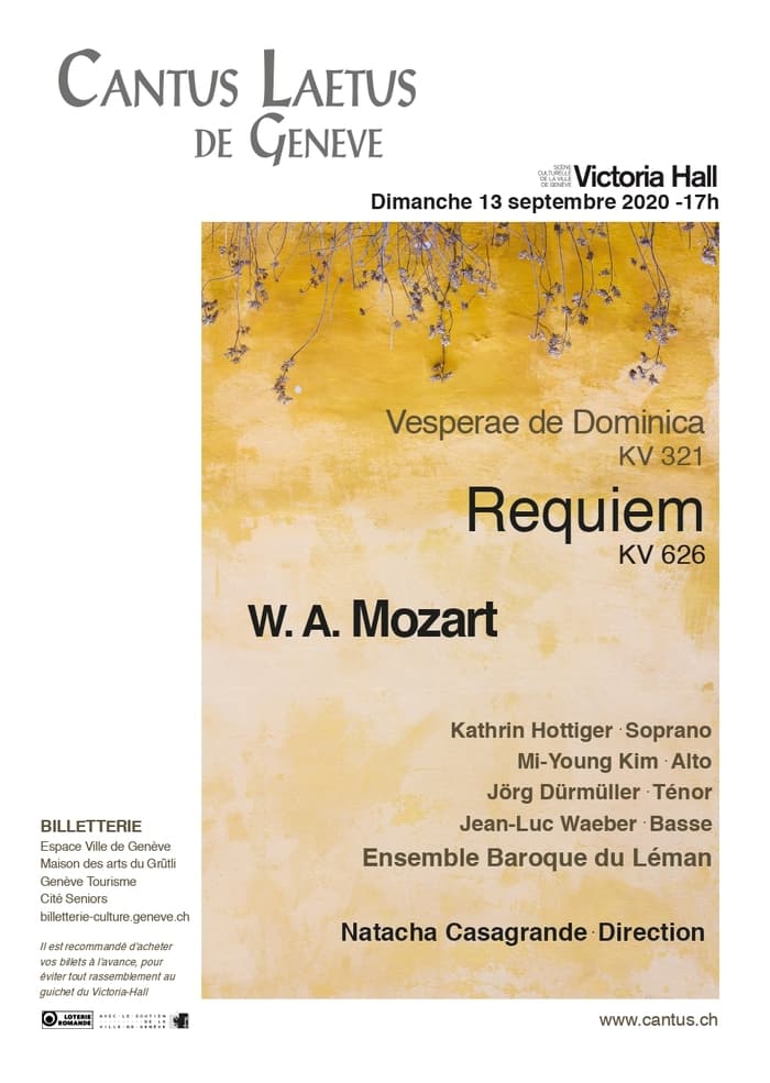 Cantus Laetus de Genève; Ensemble Baroque du Léman