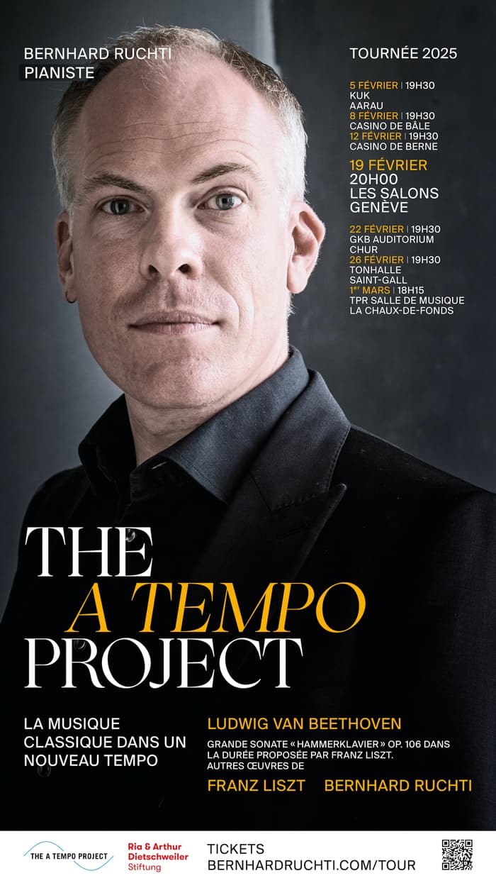Le projet A Tempo : Tournée suisse avec Bernhard Ruchti, piano