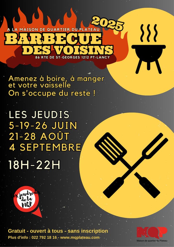 Barbecue des voisins à la MQ du Plateau