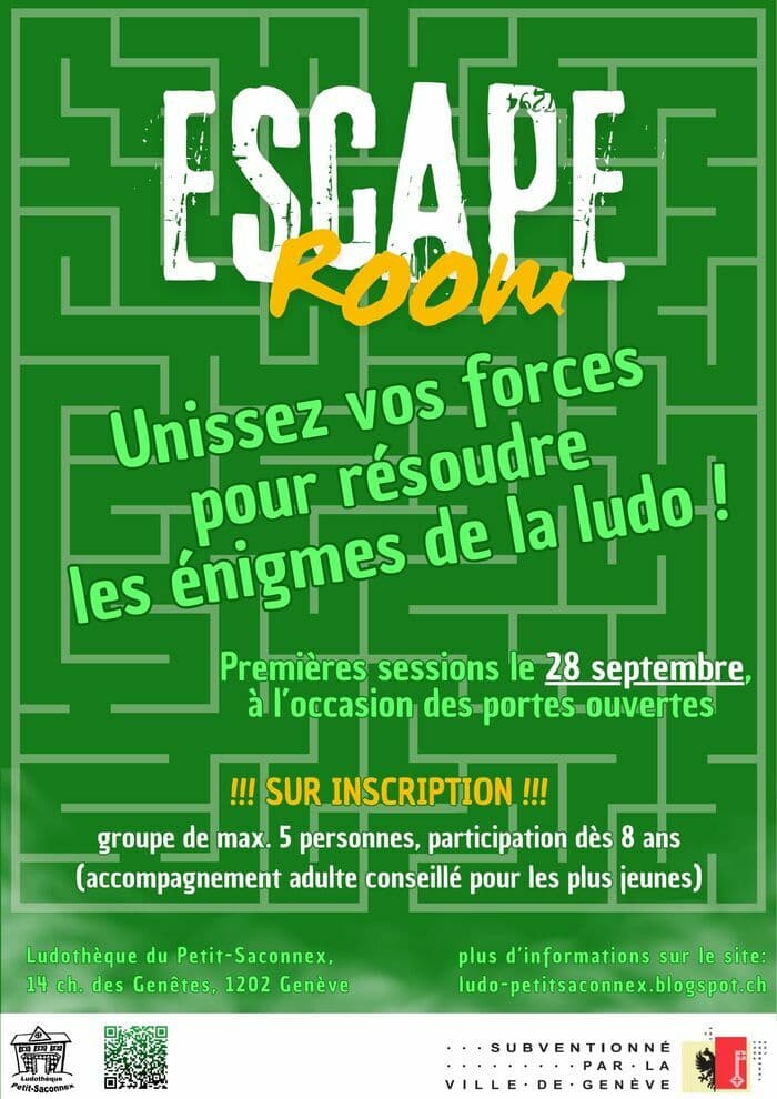 Escape game à la ludothèque du Petit-Saconnex