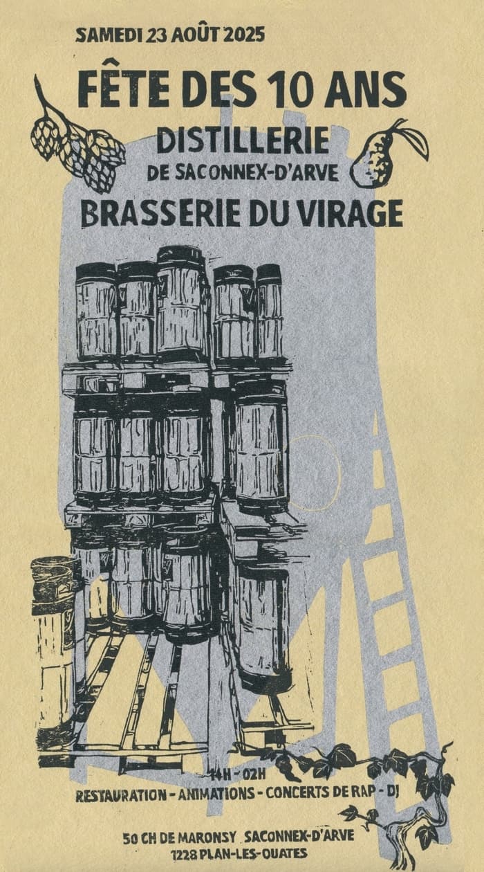 Fête des 10 ans de la Brasserie du Virage et Distillerie de Saconnex-d'Arve