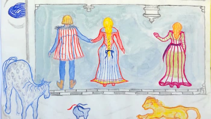 Atelier aquarelles autour d’«Yvain Le Chevalier au lion»