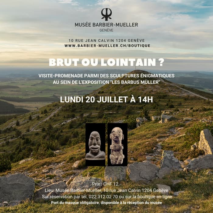 Brut ou lointain? Visite-promenade parmi des sculptures énigmatiques au sein de l'exposition "Les Barbus Müller"
