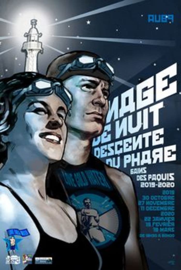 Nage de nuit aux Bains des Pâquis