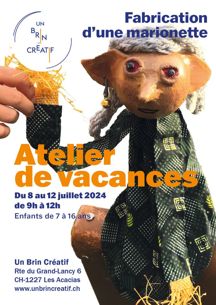 Atelier de vacances pour enfants - Construction d'une marionnette
