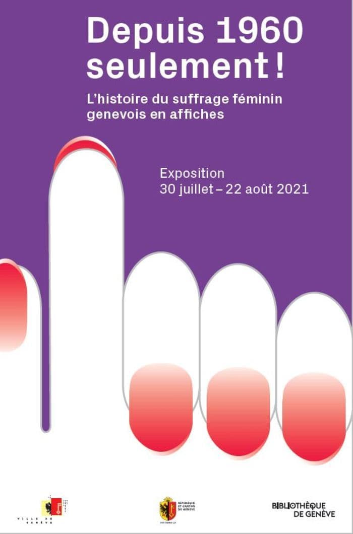 Exposition "L'histoire du suffrage féminin genevois en affiches"