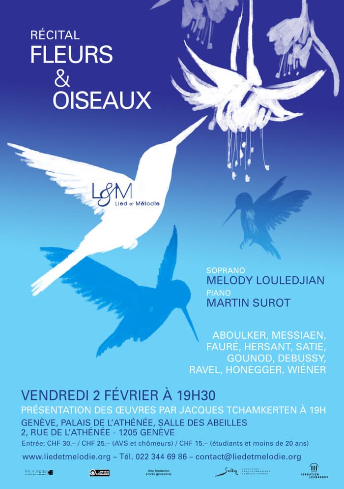 Récital Fleurs et oiseaux