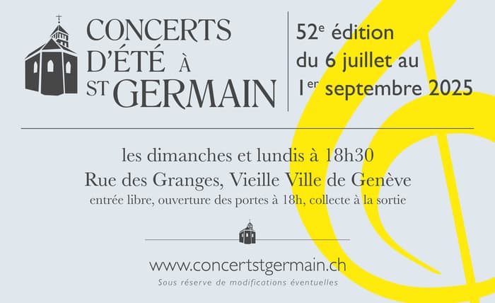 Concerts d'été à Saint-Germain 2025