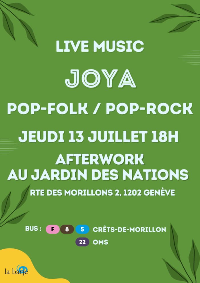 AFTERWORK & LIVE MUSIC JOYA // POP-FOLK / POP-ROCK