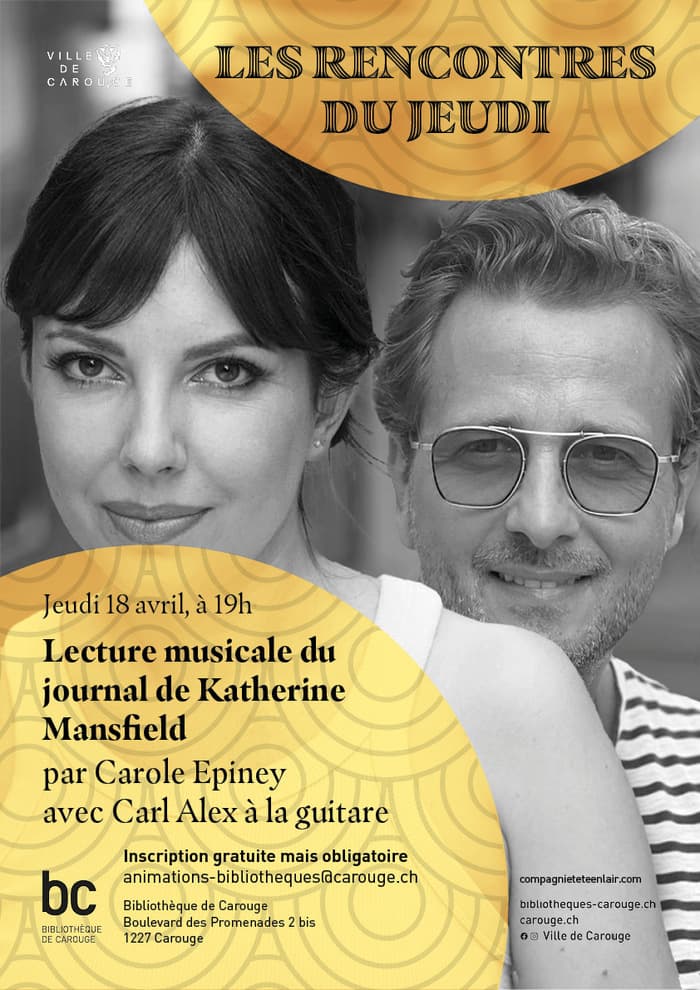 Les rencontres du jeudi - Carole Epiney, avec Carl Alex à la guitare