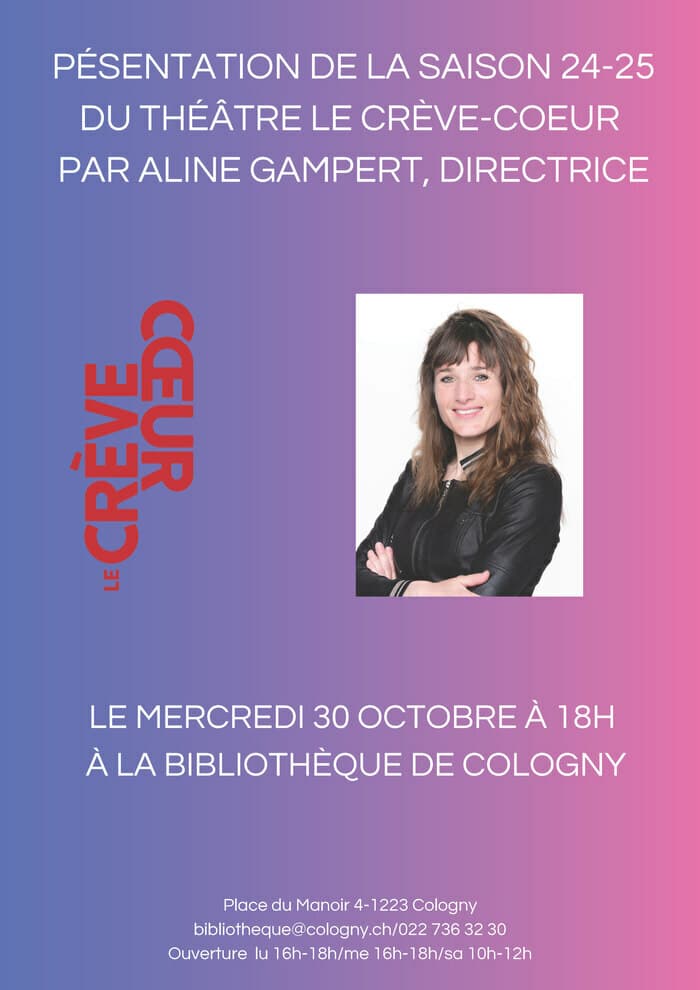 Présentation de la saison 24-25 du Théâtre Le Crève-Cœur